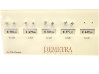 Orecchini Demetra Donna ESSENTIAL in Oro bianco Diamante 022.Q.008.W.A3